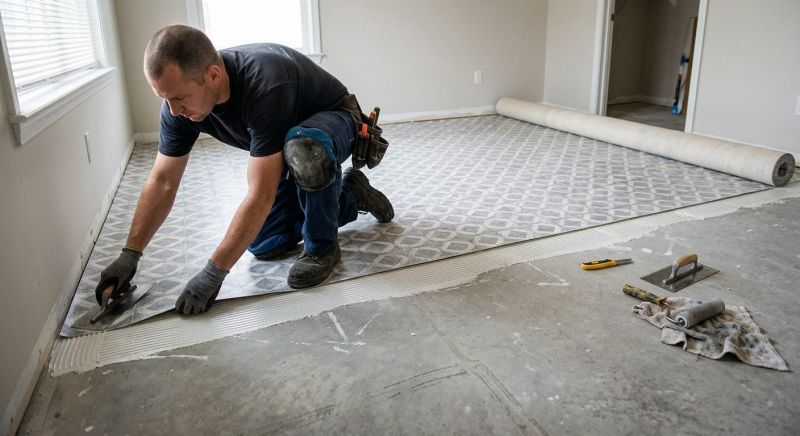Sheet Vinyl Installation in Paradise, TX