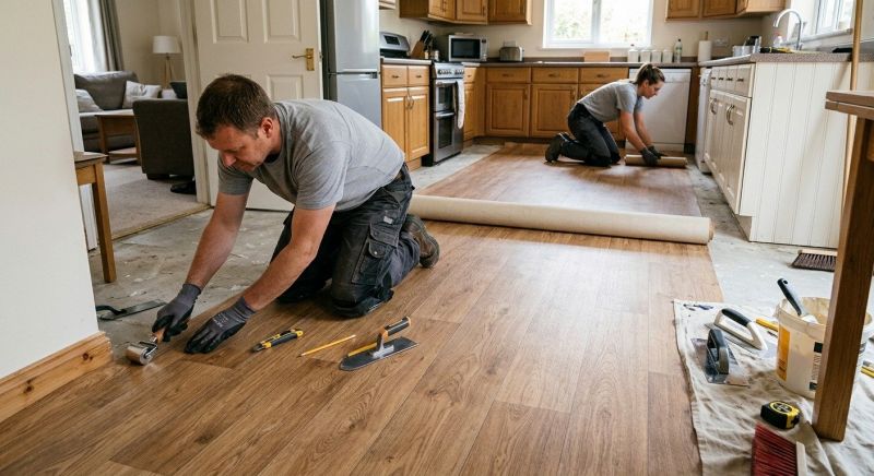 Linoleum Floor Installation in Wise County, TX
