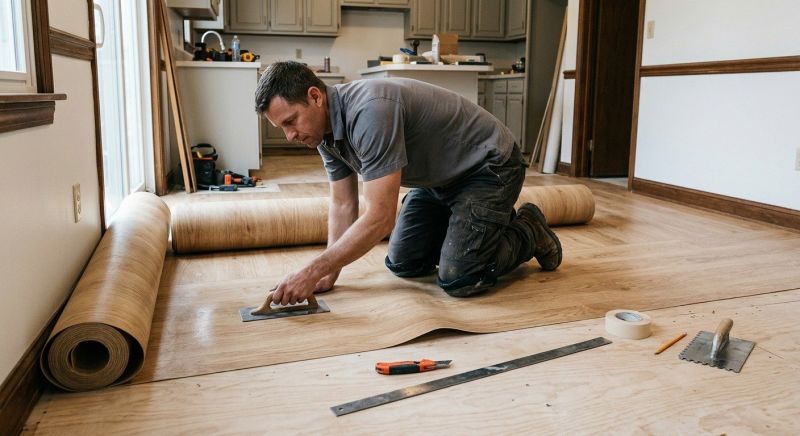 Sheet Flooring Installation in Ponder, TX