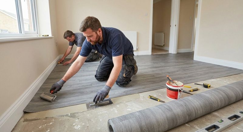 Sheet Flooring Installation in Rhome, TX